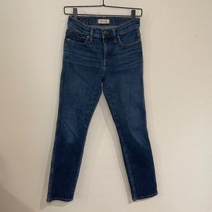 Madewell Jeans Women's Size 26 Blue Denim Slim Straight Classic Preppy Western
